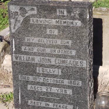 COMEADES William John -1962