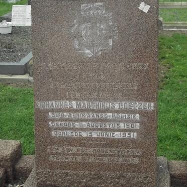 COETZER Johannes Marthinus 1901-1951