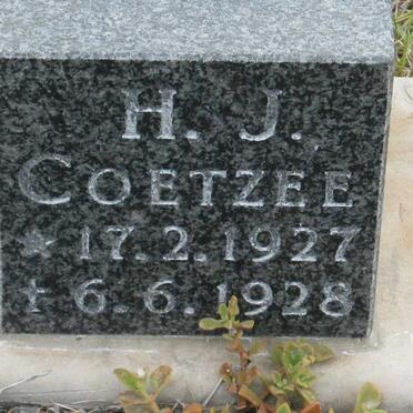 COETZEE H.J. 1927-1928