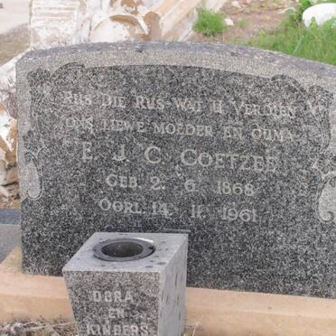 COETZEE E.J.C. 1868-1961