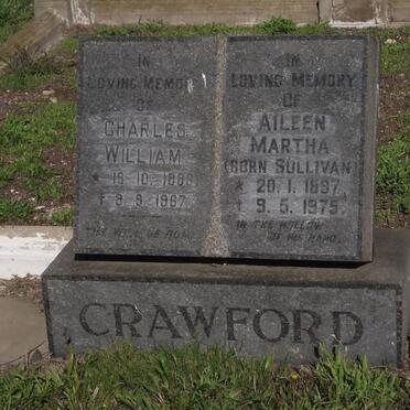 CRAWFORD Charles William 1886-1967 &amp; Aileen Martha SULLIVAN 1897-1975
