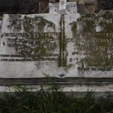 DESCHAMPS Augustus S. 1909-1932 :: DESCHAMPS Charles Christian -1938