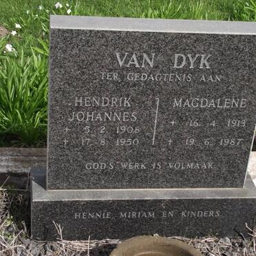 DYK Hendrik Johannes, van 1908-1950 &amp; Magdalene 1913-1987