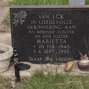 ECK Marietta, van 1945-1959