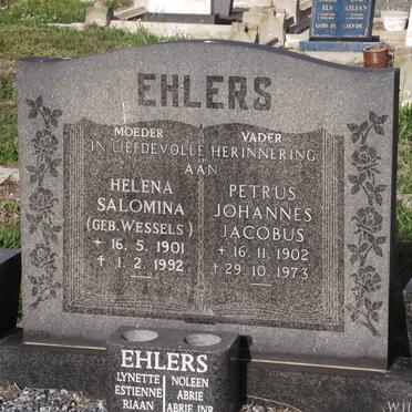 EHLERS Helena Salomina WESSELS 1901-1992 &amp; Petrus Johannes Jacobus 1902-1973