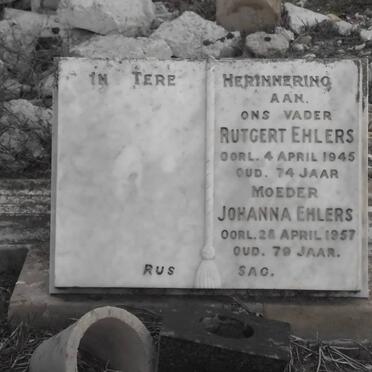 EHLERS Rutgert -1945 &amp; Johanna -1957