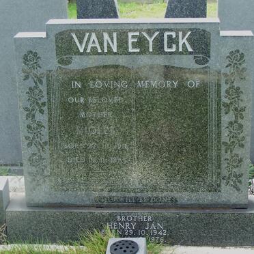 EYCK Violet, van 1916-1975 :: EYCK Henry Jan, van 1942-1976