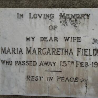 FIELDING Maria Margaretha -1952