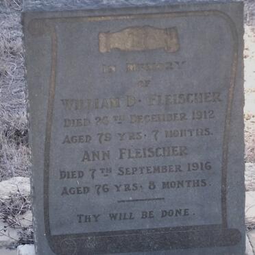 FLEISCHER William D. -1912 &amp; Ann -1916