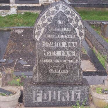FOURIE Elizabeth Anna Hester 1901-1951