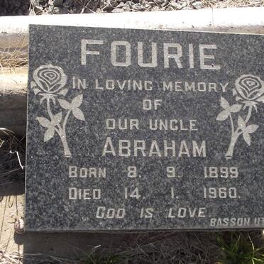 FOURIE Abraham 1899-1960