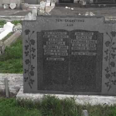 FOURIE Cornelia Johanna 1875-1945 &amp; Ockert Marthinus 1896-1962