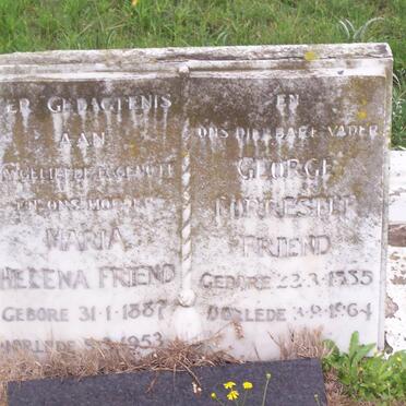 FRIEND George Forrester 1885-1964 &amp; Maria Helena 1887-1953