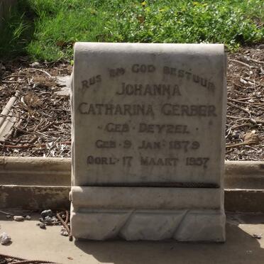 GERBER Johanna Catharina nee DEYZEL 1879-1957