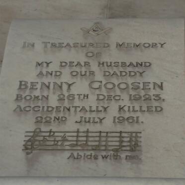 GOOSEN Benny 1923-1961