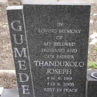 GUMEDE Thanduxolo Joseph 1961-2005