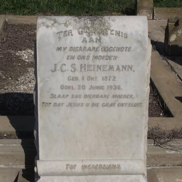 HEINEMANN J.C.S. 1872-1936