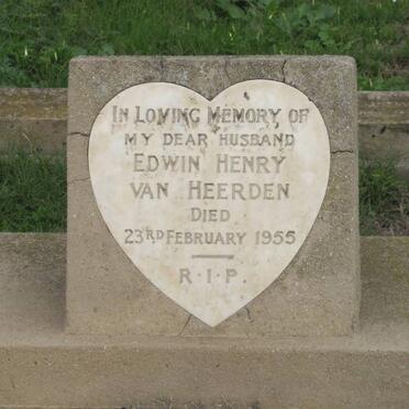 HEERDEN Edwin Henry, van -1955