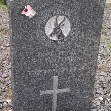 HEERDEN P.J., van -1941