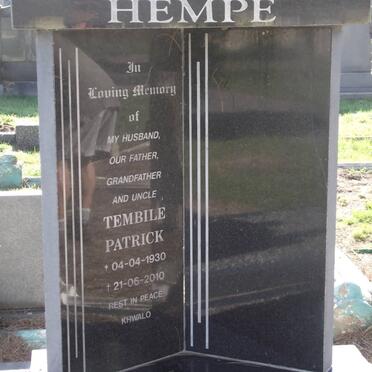 HEMPE Tembile Patrick 1930-2010