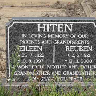 HITEN Reuben 1921-2000 &amp; Eileen 1922-1997