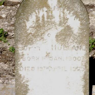 HULLAND Sophy 1900-1929