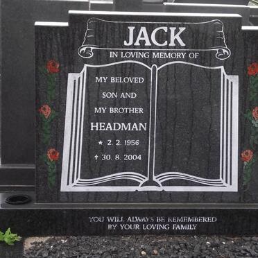 JACK Headman 1956-2004
