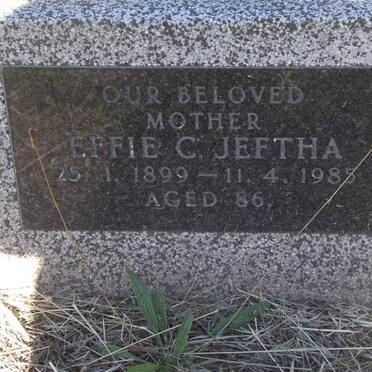JEFTHA Effie C. 1899-1985