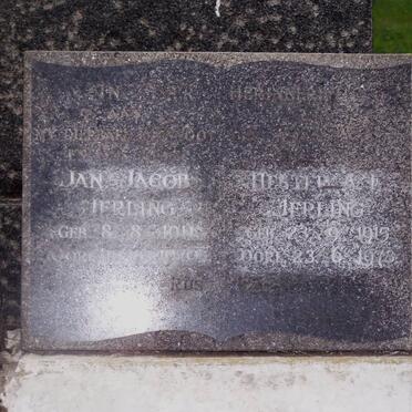 JERLING Jan Jacob 1911-1970 &amp; Hester A.E. 1915-1978