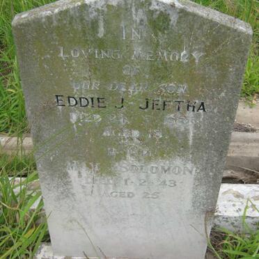 JEFTHA Eddie J. -1935 :: SOLOMON ? -1943
