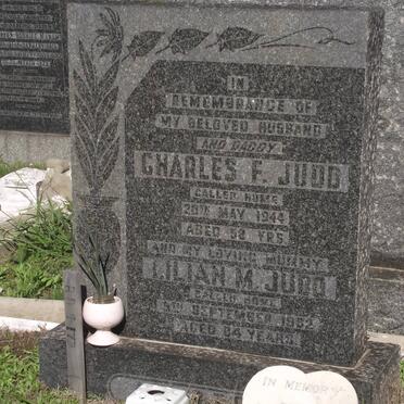 JUDD Charles F. -1944 &amp; Lilian M. -1952