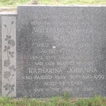 KELLY William Edward -1956 &amp; Katharina Johanna -1959