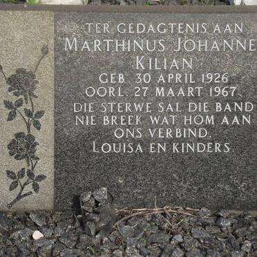 KILIAN Marthinus Johannes 1926-1967