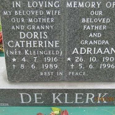 KLERK, de :: KLEINGELD :: SMITH :: MATTHEWS