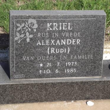 KRIEL Alexander 1973-1985