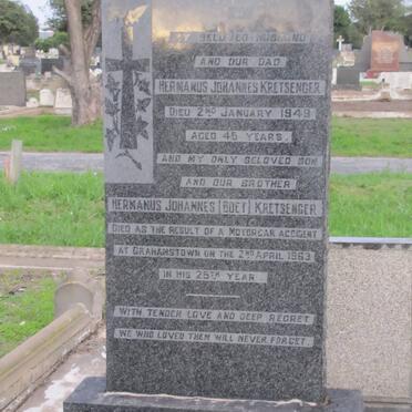 KRETSENGER Hermanus Johannes -1949 :: KRETSENGER Hermanus Johannes -1963