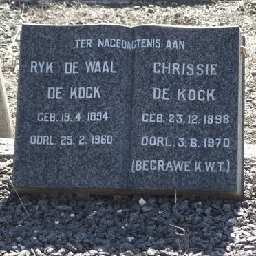 KOCK Ryk De Waal, de 1894-1960 &amp; Chrissie 1898-1970