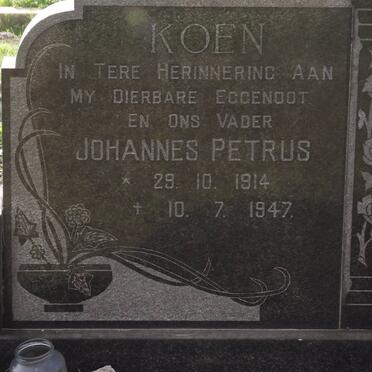 KOEN Johannes Petrus 1914-1947