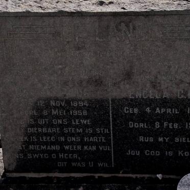 LANGE Dawid Petrus, de 1894-1958, Engela C.M.J 1896-1967