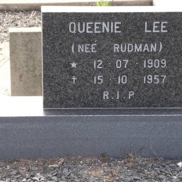 LEE Queenie nee RUDMAN 1909-1957