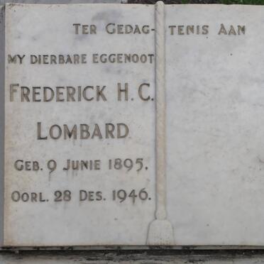 LOMBARD Frederick H.C. 1895-1946