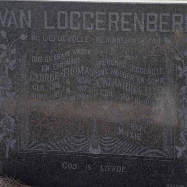 LOGGERENBERG George Thomas, van 1899-1973 &amp; Catharina H. 1907-1947