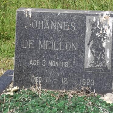 MEILLON Johannes, de -1923