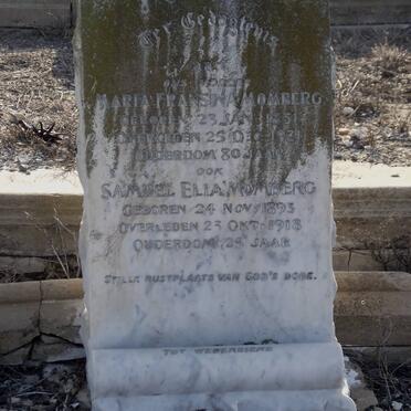 MOMBERG Maria Francina 1851-1931 :: MOMBERG Samuel Elia 1893-1918