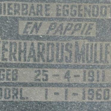 MULLER Gerhardus 1911-1960