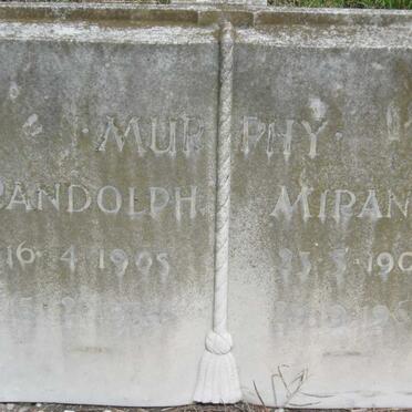 MURPHY Randolph 1905-1954 &amp; Miranda 1907-1964 