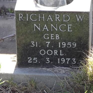 NANCE Richard W. 1959-1973