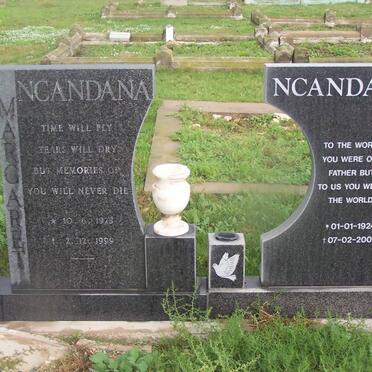 NCANDANA Margaret 1923-1996 &amp; Themba 1924-2006