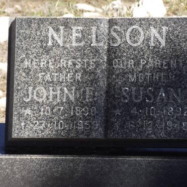 NELSON John F. 1890-1959 &amp; Susan 1892-1945