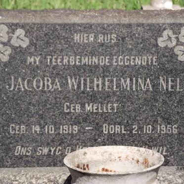 NEL Jacoba Wilhelmina nee MELLET 1919-1956